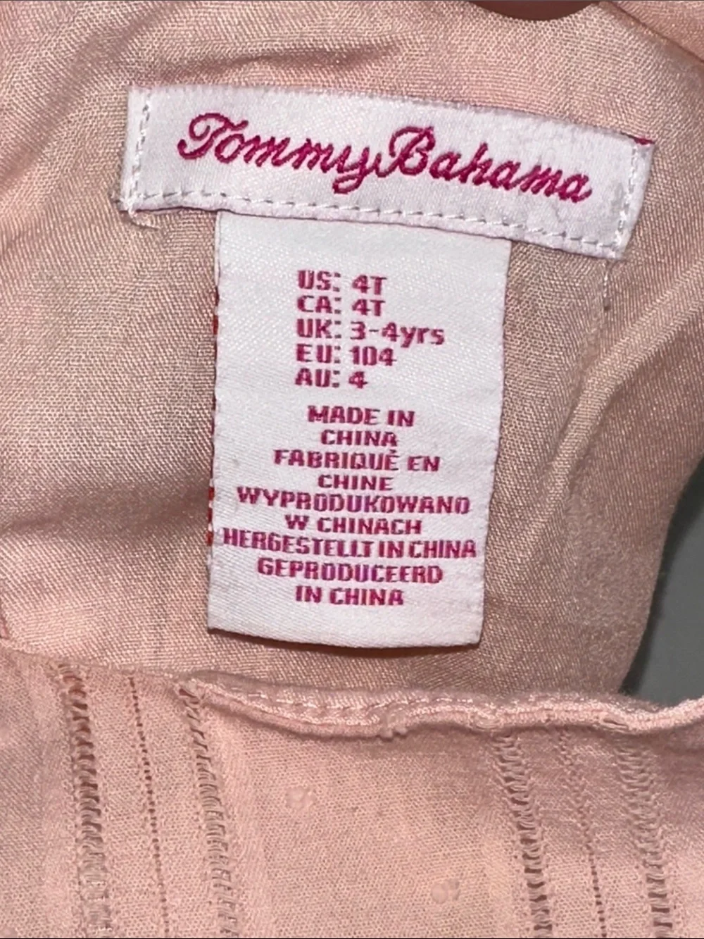 Lot of 2 Tommy Bahama Girls Toddler Dress‎ 4T